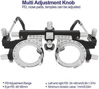 Optical Trial Lens Frame, Adjustable PD Alloy Frame, Lightweight Design for Ophthalmology, School Health Care, Optometry Testing