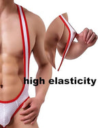 Men's Jockstrap Leotard Underwear Jumpsuits Wrestling Singlet Stretch Thong Bodysuit Comfy Touch Sexy One-Piece