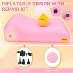 Junkin BBL Bed After Surgery for Sleeping Mattress with Hole Brazilian Butt Lift Recovery Pillow Pink Inflatable Chair for Butt Post Surgery Air Mattress Sofa Couch for Sitting Sleeping Relaxation