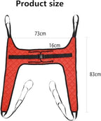 Patient Lift Sling - Commode Medical Transfer for Shower Bath, U Sling for Toileting, Elderly Bariatric - Divided U Slings, XS