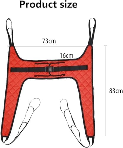 Patient Lift Sling - Commode Medical Transfer for Shower Bath, U Sling for Toileting, Elderly Bariatric - Divided U Slings, XS