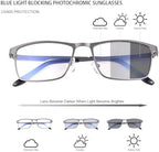 MIRYEA Blue Light Blocking Glasses UV400 Sunglasses Computer Gaming Eyeglasses Eye Protection Metal Eyewear for Men and Women