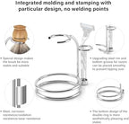 Badger Hair Shaving Brush With Wood Handle, Goat Milk Shaving Soap, Dual-ring Base Stainless Steel Shaving Stand Holder and 3 Layers Shaving Bowl for Men's Wet Shaving (Wood With Badger Hair)