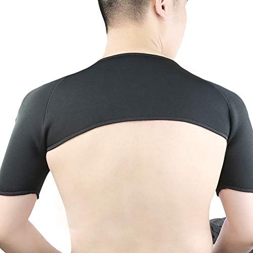 ZJchao Shoulder Rest for Men and Women, Support for Shoulder Breathable Sports Shoulder Pad Warm Elastic Shoulder for Personal (L)