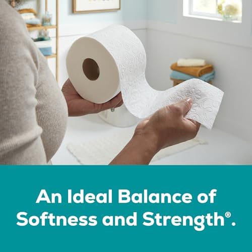 Angel Soft Toilet Paper, 12 Mega Rolls = 48 Regular Rolls, Soft and Strong Toilet Tissue