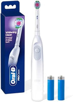 Oral-B Pro 100 3D White, Battery Toothbrush, White