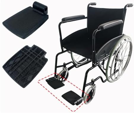 1 Pair 7/8" of Universal Wheelchair Foo trest, Wheelchair footrest, for Transport Chair Footrest Elevating Leg Rests Replacement Parts for Drive Wheelchair Replacement Parts