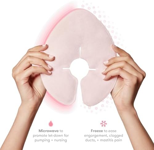 Frida Mom Breast Therapy Packs, Breast Pads, Cold & Hot Pack for Pain Relief, Breastfeeding Essentials for Lactation Support, Mastitis, Engorgement and Pump Aid, Postpartum Recovery, 2pk