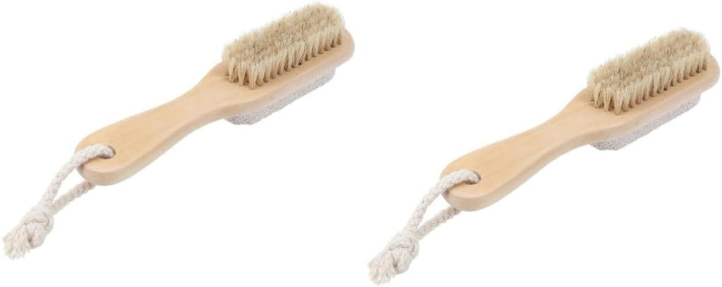 POPETPOP 2pcs Double-Sided Foot File Pumice Stone Scrubber for Men and Women Exfoliating Pedicure Tool to Remove Calluses and Dead Skin Portable Design for Spa-Like Foot Care