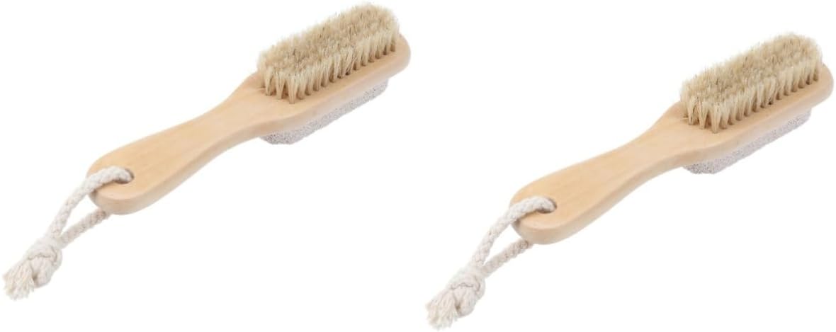POPETPOP 2pcs Double-Sided Foot File Pumice Stone Scrubber for Men and Women Exfoliating Pedicure Tool to Remove Calluses and Dead Skin Portable Design for Spa-Like Foot Care