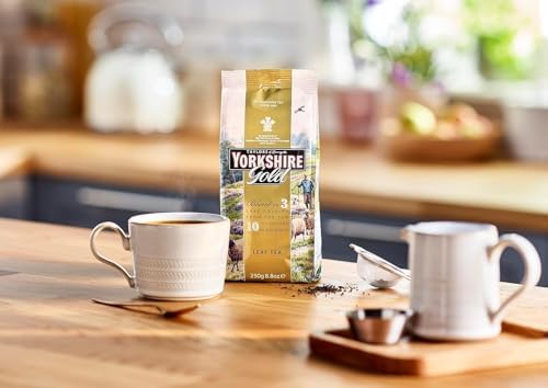 Yorkshire Tea, Gold, Loose Leaf Tea, Black Tea, 8.8 Ounce, Premium Blend, Rich, Smooth, and Satisfying, Classic British Breakfast Blend, Caffeinated, Enjoy Hot or Iced