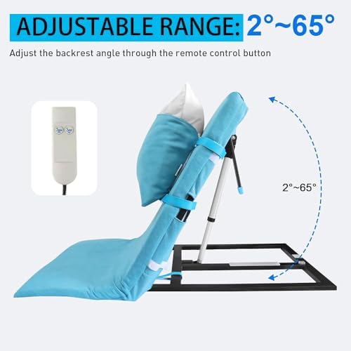 Green Lifting Bed Backrest, Electric Sit-Up Back Rest Chair, Adjustable Pillow Lifter, Electric Recliner Bed, Reading Bed Chair for Neck Head and Lumbar Support