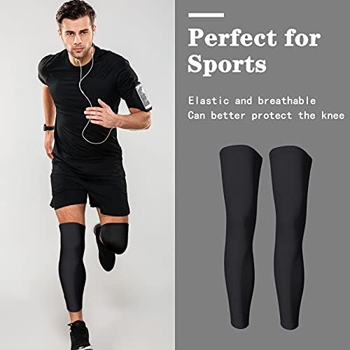 Skylety Compression Leg Sleeve Full Length Leg Sleeves Sports Cycling for Men Women, Running, Basketball
