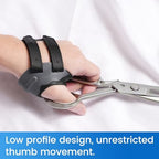 Velpeau CMC Thumb Brace for Osteoarthritis - with Shape-memory Restriction Splint, CMC Joint Stabilizer, Basal Thumb Arthritis Pain Relief and Support for Women and Men (Black, Right Hand, Small)