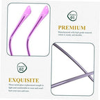 1pair Metal Temple Eyeglasses Frame Arm Replacement Stylish Non-Slip Design for Sunglasses and Eyeglasses Easy to Install Purple