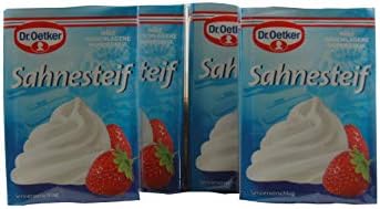 DR. OETKER SAHNE STEIF - Whipped Cream Stabilizer - Pack of 4 (4 x 5= 20 individual packets)