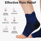 PAPLUS 6 Pairs Plantar Fasciitis Socks for Achilles Tendonitis Relief - Ankle Compression Socks for Women & Men - Ankle Brace with Arch Support for Swelling, Plantar Fasciitis Relief