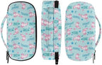 Insulin Storage Bag Pink Axolotl Star Print Travel Carrying Bag with Side Handle Diabetic Medication Cooler Bags Travel Case for Insulin Pens