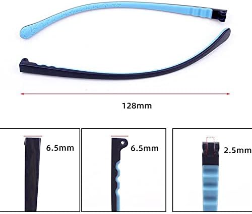 glasses arms,Eyeglasses Replacement Temple,Arm Frame Repair Glasses Accessories,1 Pair Silicone Childrens Eyeglass Temples Arms Parts Universal Student Myopia Frame Repair Replacement Glasses Temples,