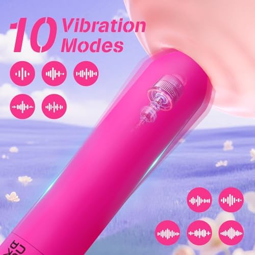 Handheld Electric Bullet 10 Modes Silent Adult Tools for Women Silver Bullet Vidrater for Women Mini Personal Vibrateirr Female Bullet Viboators Toys Silent Wand Viboator ccy7-8