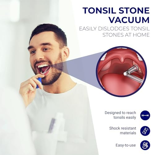 Oravix Tonsil Stone Vacuum, Tonsil Stone Remover Vacuum Suction, Tonsil Stone Cupping Tool, Tonsil Stone Removal Tool with Suction, Tonsil Stones Removal Vacuum, Tonsil Stone Extractor - 3 in 1 Kit