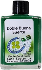 Double Good Luck Oil (Doble Buena Suerte Aceite) Double Good Luck Oil- Increase Fortune - Attract Positive Energy & Abundance-0.5 FL OZ (1 Pack)