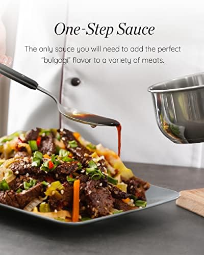 Sempio Korean BBQ Original Bulgogi Marinade: Sweet & Savory Authentic Korean BBQ Sauce with Soy Sauce & Pear, Perfect for Stir-Fry & Grilled Meats, Zero Trans Fat (17.63fl oz / 500g)