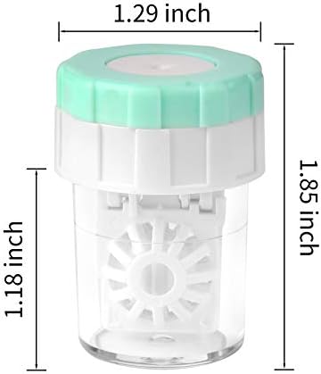 Lamoutor 8Pcs Manually Contact Lens Washer Cleaner Plastic Lens Cleaner Case Random Color
