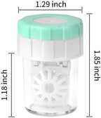 Lamoutor 8Pcs Manually Contact Lens Washer Cleaner Plastic Lens Cleaner Case Random Color