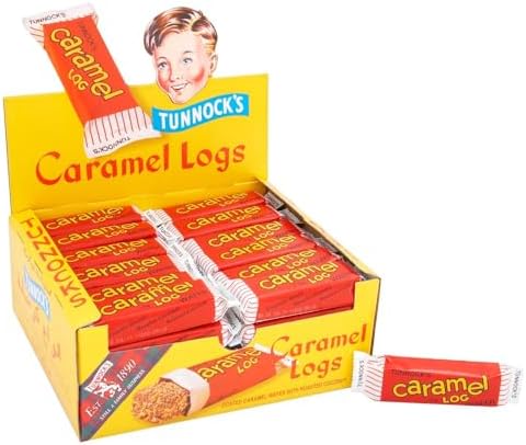 Tunnock Chocolate Caramel Logs Wafer with Roasted Coconut 32 g (Pack of 48)