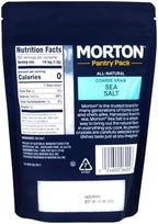 Morton Sea Salt Coarse Grain, Sea Salt for Grinder Refill, Finishing Salt 1 lb., Pouch