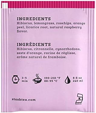 Stash Tea Wild Raspberry Hibiscus (Pack of 3)