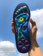 Acupressure Insoles for Men & Women-Magnetic Massage Insoles with Acupoint Therapy, Shock Absorption, Non-Slip, Feet Comfort Support and All-Day Comfort (Blue, S(Men4-7/Women5-8))