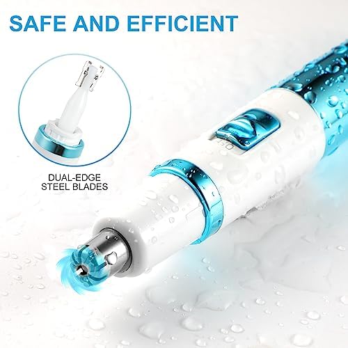 Areyzin Women's Nose Hair Trimmer, Powerful and Versatile, Waterproof and Easy to Clean, Compact and Portable