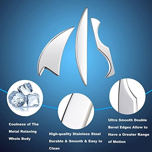 Scraping Massage Tool Physical Therapy,IASTM Tool for Myofascial Release,Muscle Scraper,Stainless Steel Fascia Knife Set(Color:D)