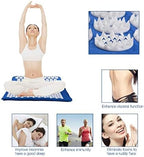 Acupuncture Cushion Mattress Acupressure Mat Spike Yoga Massage Pads Head Pillow(Black Set)