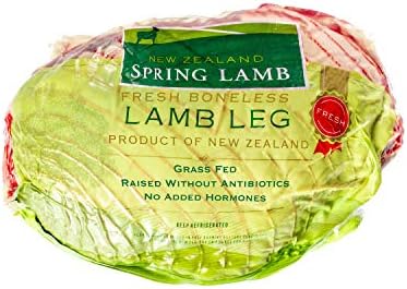 New Zealand Spring Lamb, Fresh New Zealand Half Boneless Netted Lamb Leg, 2 lb