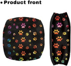 Rollator Walker Accessories Dog Paw Print Walker Seat Covers for Ladies Universal Rollator Walker Seat and Backrest Covers Cute Walkers for Seniors with Seat Gift Covers
