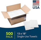 Avalon Papers Professional Towels, White, 13" x 18" (Pack of 500) - Waffle Embossed - 3-Ply Tissue - Dental Consumables (1001A)