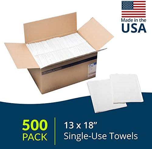 Avalon Papers Professional Towels, White, 13" x 18" (Pack of 500) - Waffle Embossed - 3-Ply Tissue - Dental Consumables (1001A)