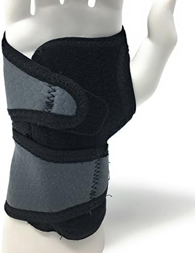 Champion Wrist Support, Universal Fit, Removable Splint, 2-Strap, Airmesh Fabric, Black,