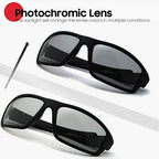 Photochromic Polarized Sports Sunglasses for Men Women UV Protection Safety Outdoor Cycling Driving Fishing Glasses