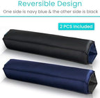 Vive Wheelchair Armrest Pads (2 PCS) - 2-in-1 Reversible Colors - Soft Cushion Arm Rest Accessories for Office Desk Transport Electric Wheel Chairs - Pressure Relief, Non-Slip - Easy-Clean Design