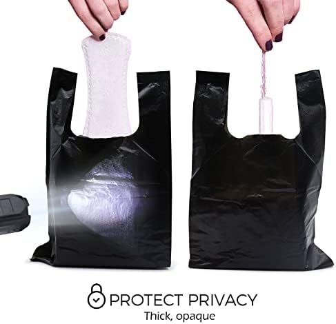 Personal Disposal Bags, Sanitary Napkin Bags Black Little Waste Bags Set of 300 Pack