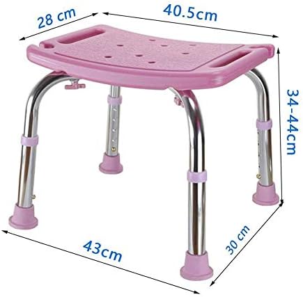 Shower Chair,Height Adjustable Shower Stool Bench Elderly Pregnant Women with Disabilities Baby Bath Seat,Blue