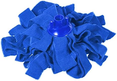 MECCANIXITY Microfiber Cloth Mop Heads Replacement 31cm Length for Wet/Dry Mop Floor Cleaning Pads, Blue