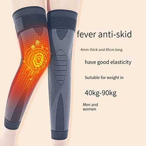 Tourmaline Acupressure Selfheating Knee Sleeve, Mugwort Acupressure Shaping Knee Pads,Mugwort Acupressure Detoxing Shaping Knee Pads,Non-Slip with Bandage,Unisex (Black,40-90kg)