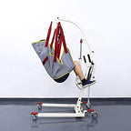 Lift Sling with Head Support, Medical Patient Lift Slings Large with Commode Opening, Full Body Mesh Transfer Lift Sling, Shower Sling Toilet Sling for Elderly & Patient up to 510 lbs