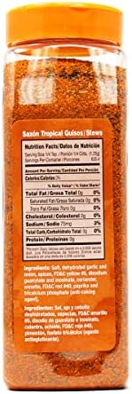 Badia Sazon Tropical with Annatto and Coriander, 1.75 Pound (Pack of 6)