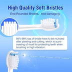 Replacement Heads for WaterPik Sonic Fusion SF-01/SF-02/SF-03/SF-04,Replacement Brush Heads Compatible with WaterPik Sonic Fusion 2.0 Flossing Toothbrush with Cover